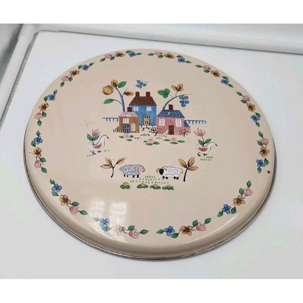 Vintage Heartland by International Stove Covers Set of 4, 8 Inch 10 Inch